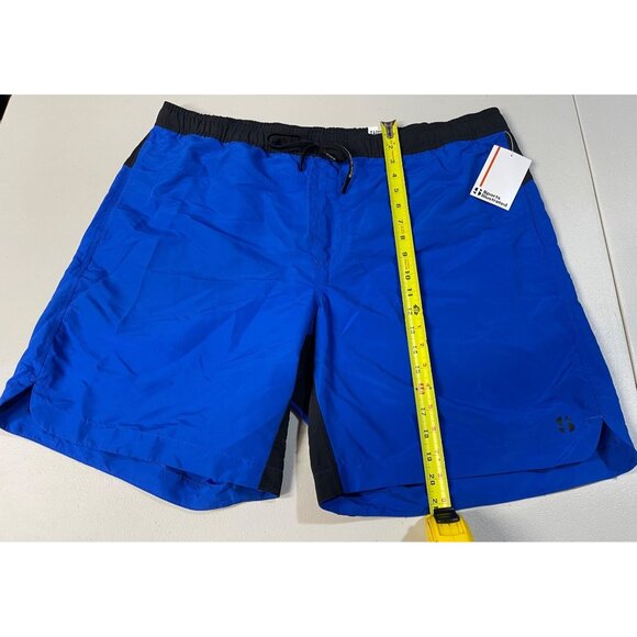 Sports Illustrated Mens Volley Swim Trunks XXL Sapphire Glow 9" Quick Dry Polyes - Picture 5 of 14